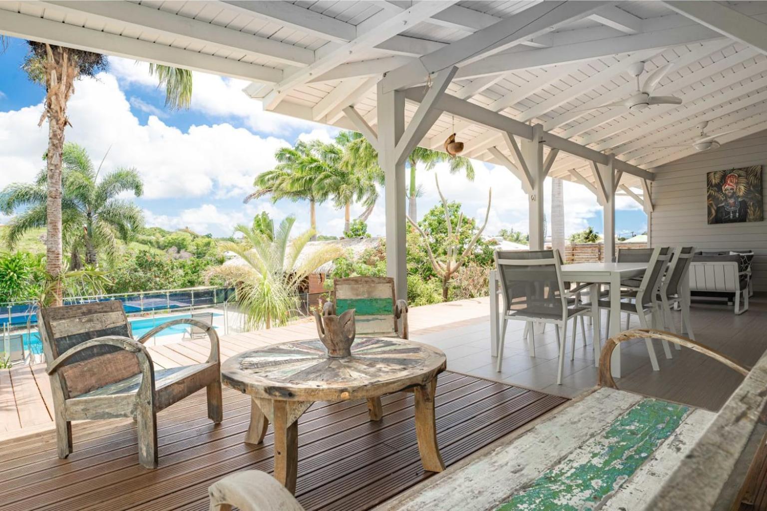 Villa Tikitanga Avec Piscine 10X5M A 650M De La Mer Saint-Francois  Bagian luar foto
